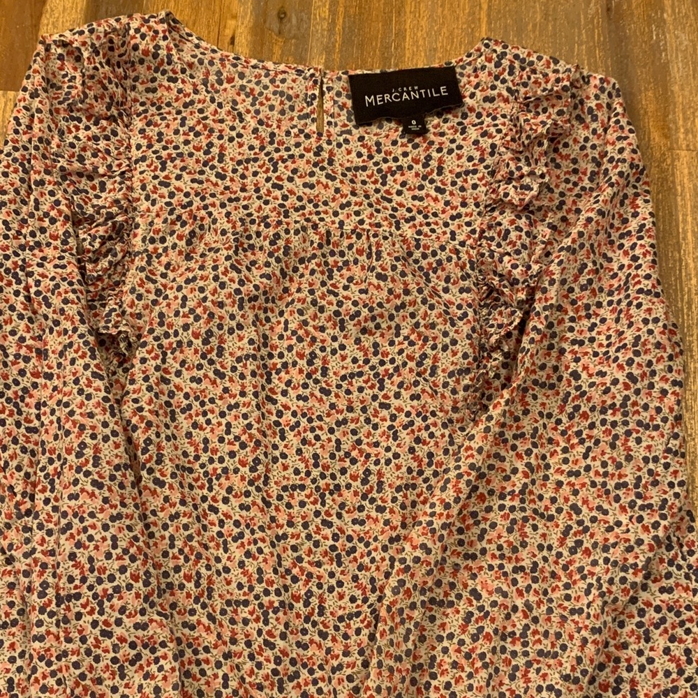J Crew Mercantile floral top. Size 0.